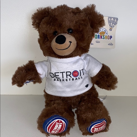 Limited Edition Detroit Pistons Build a Bear - Picture 1 of 2